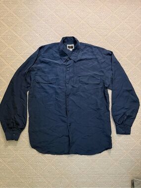 NAF NAF Oversized Navy Lightweight Shirt Jacket